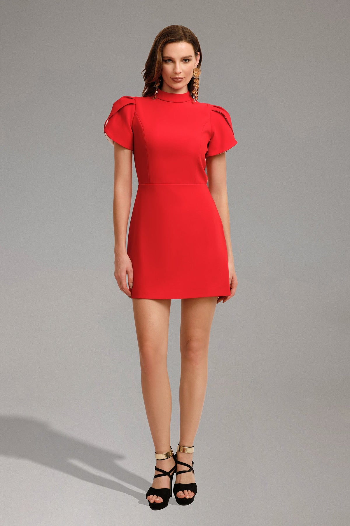 DALIA - Backless Mini Dress - Red