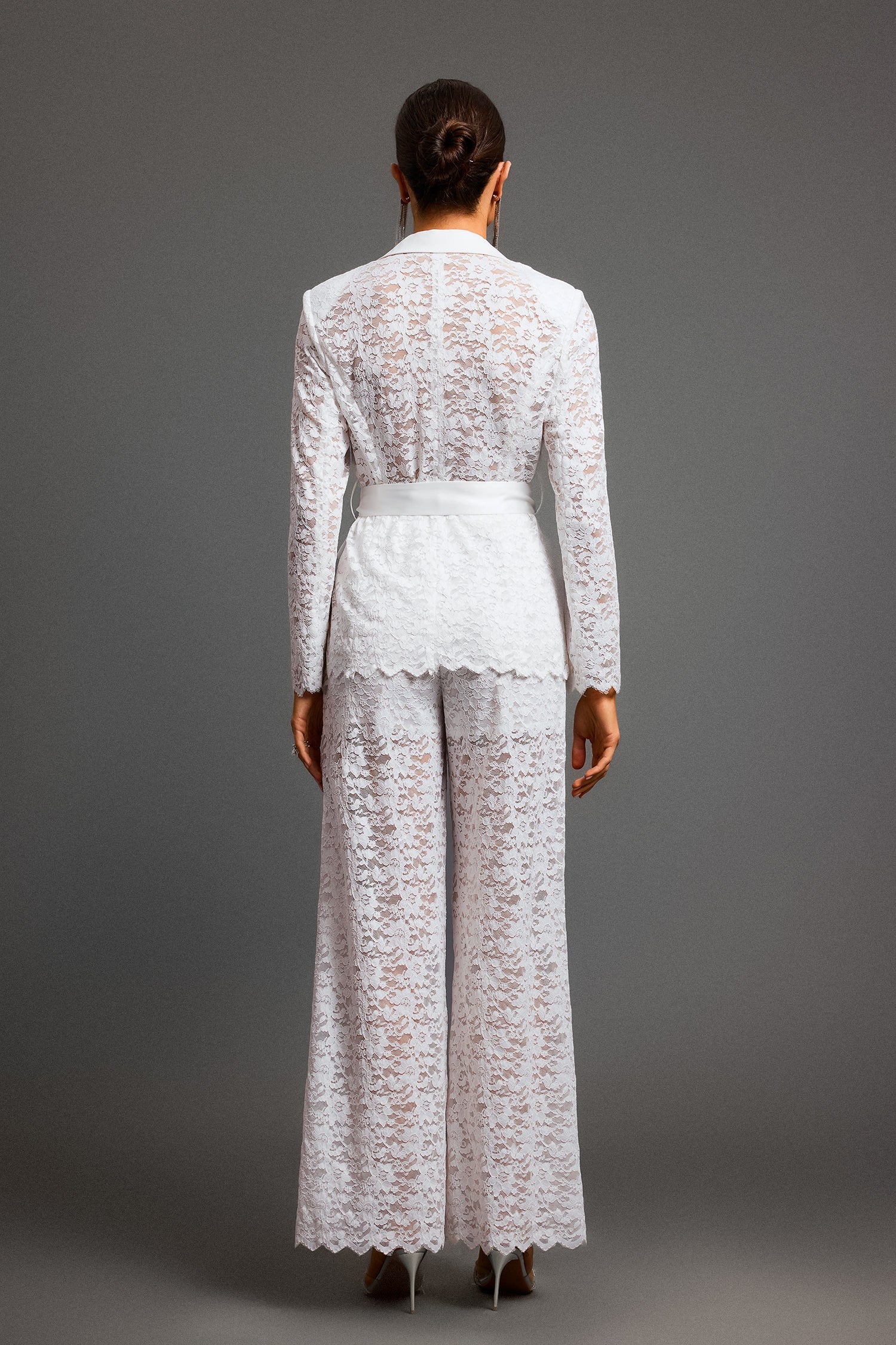 DALIA - Lace Blazer Two-Piece Set