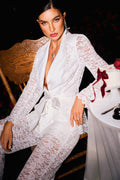 DALIA - Lace Blazer Two-Piece Set