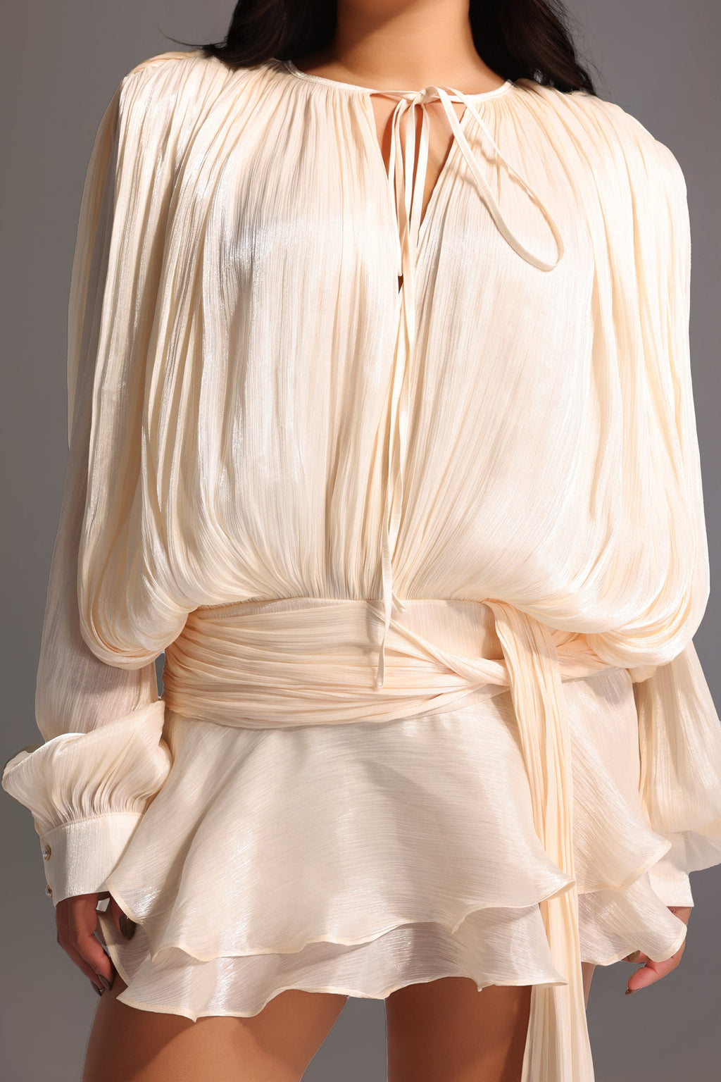 DALIA - Flounce Mini Dress Curve