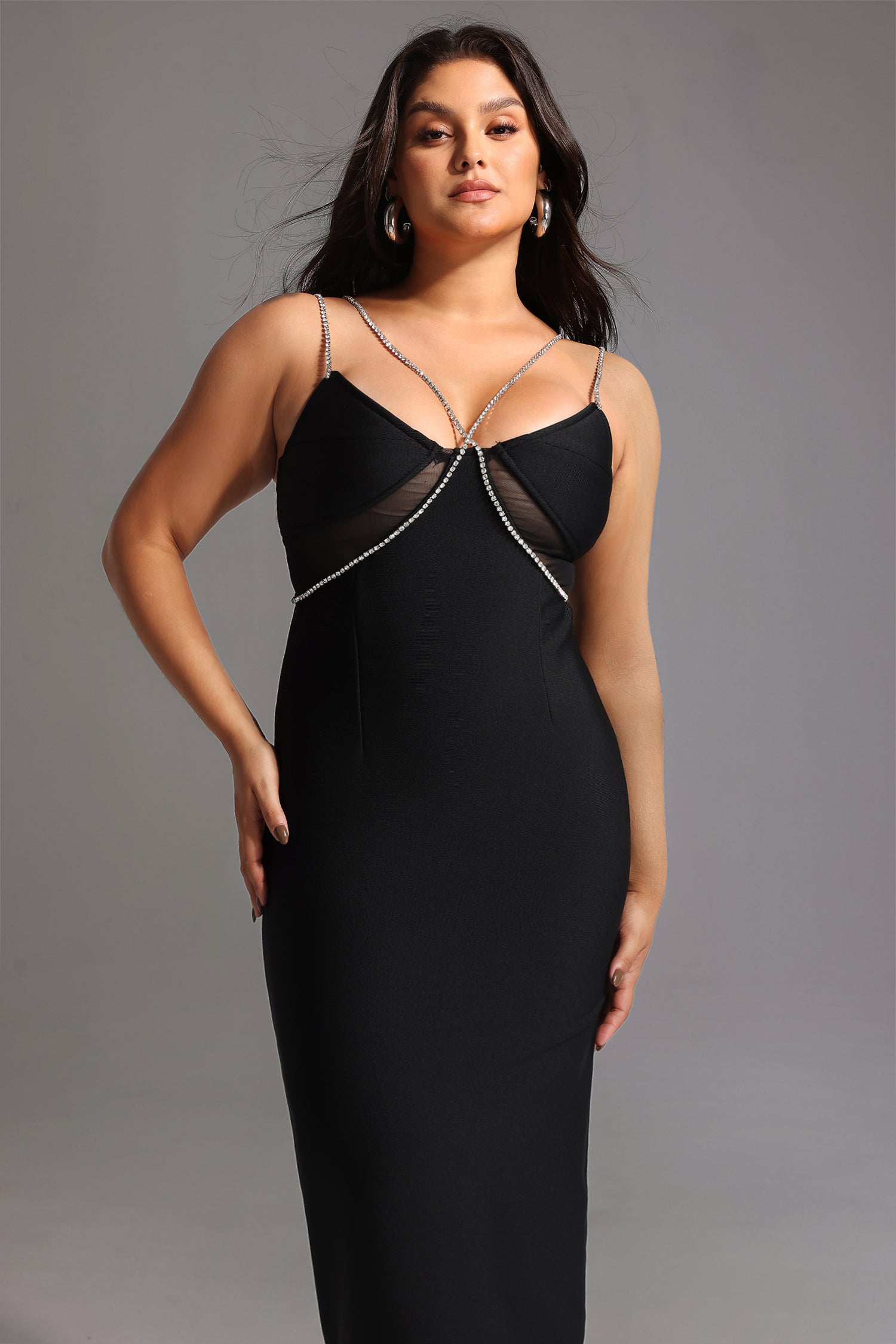DALIA - Diamond Maxi Bandage Dress Curve