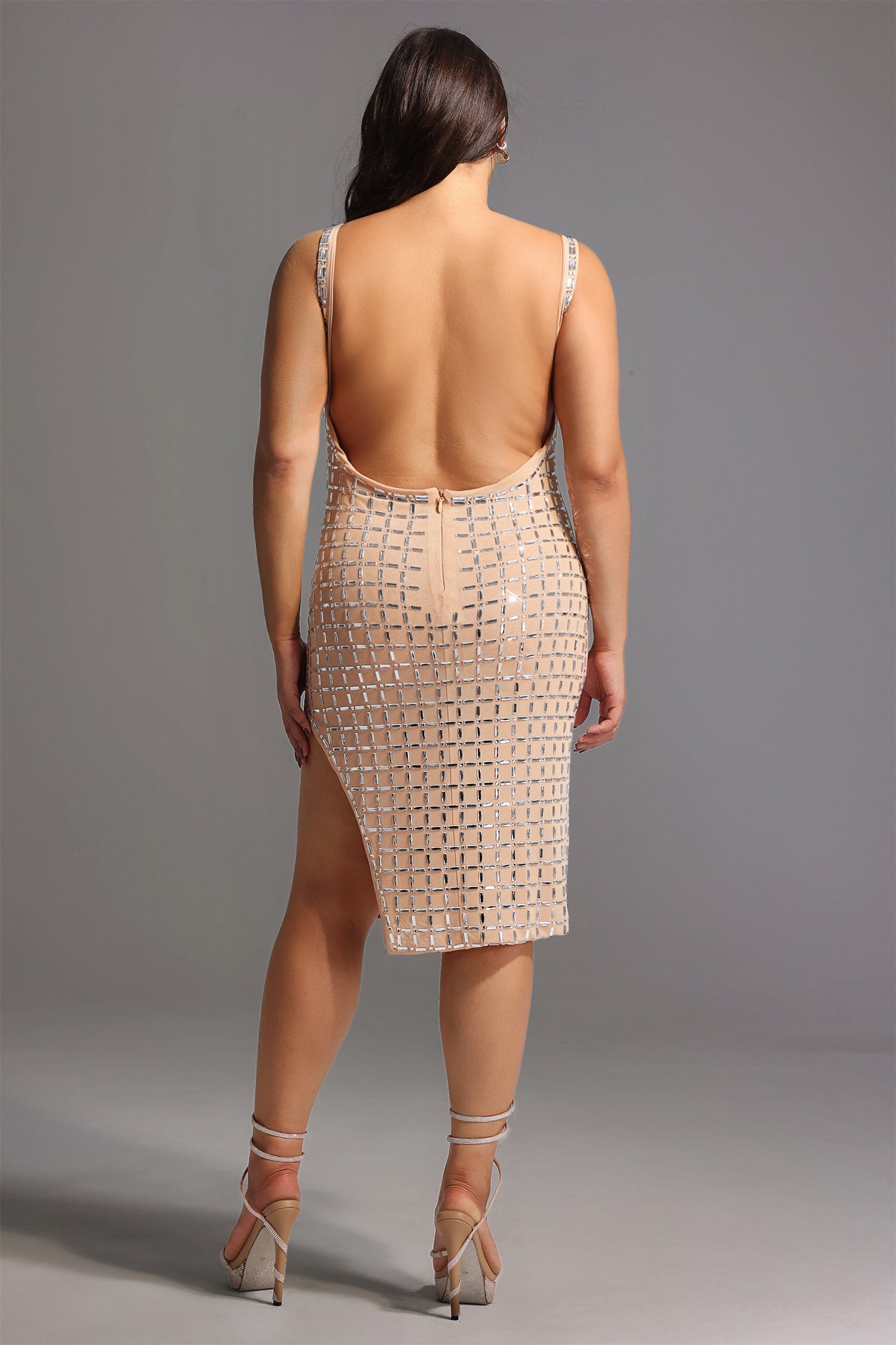 DALIA - Diamond Midi Dress Curve