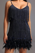 DALIA - Fringes Mini Dress Curve