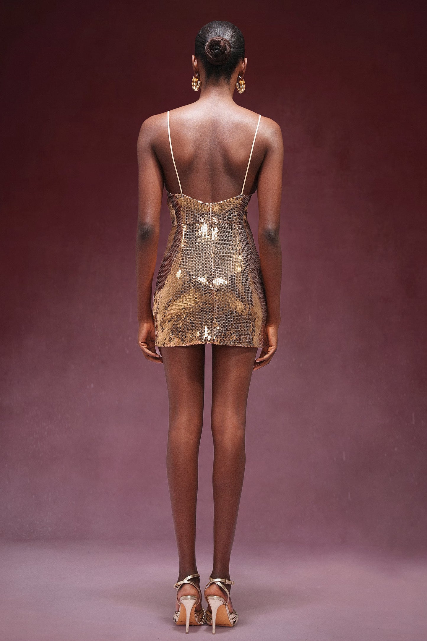 DALIA - Sequin Mini Dress Gold