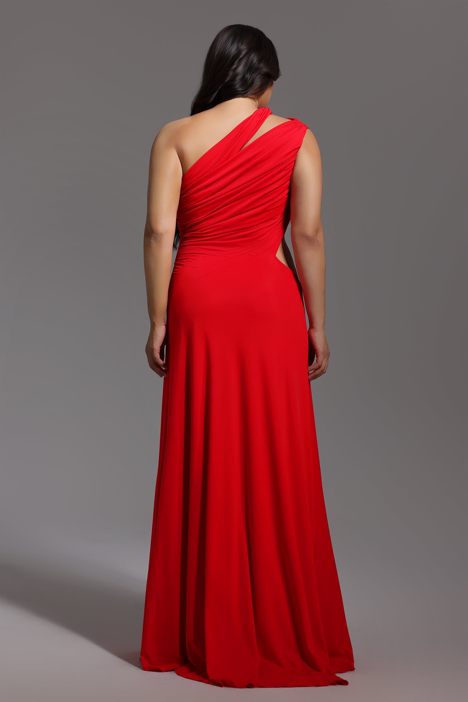 DALIA - Maxi-jurk met hoge split en open details
