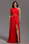 DALIA - Maxi-jurk met hoge split en open details