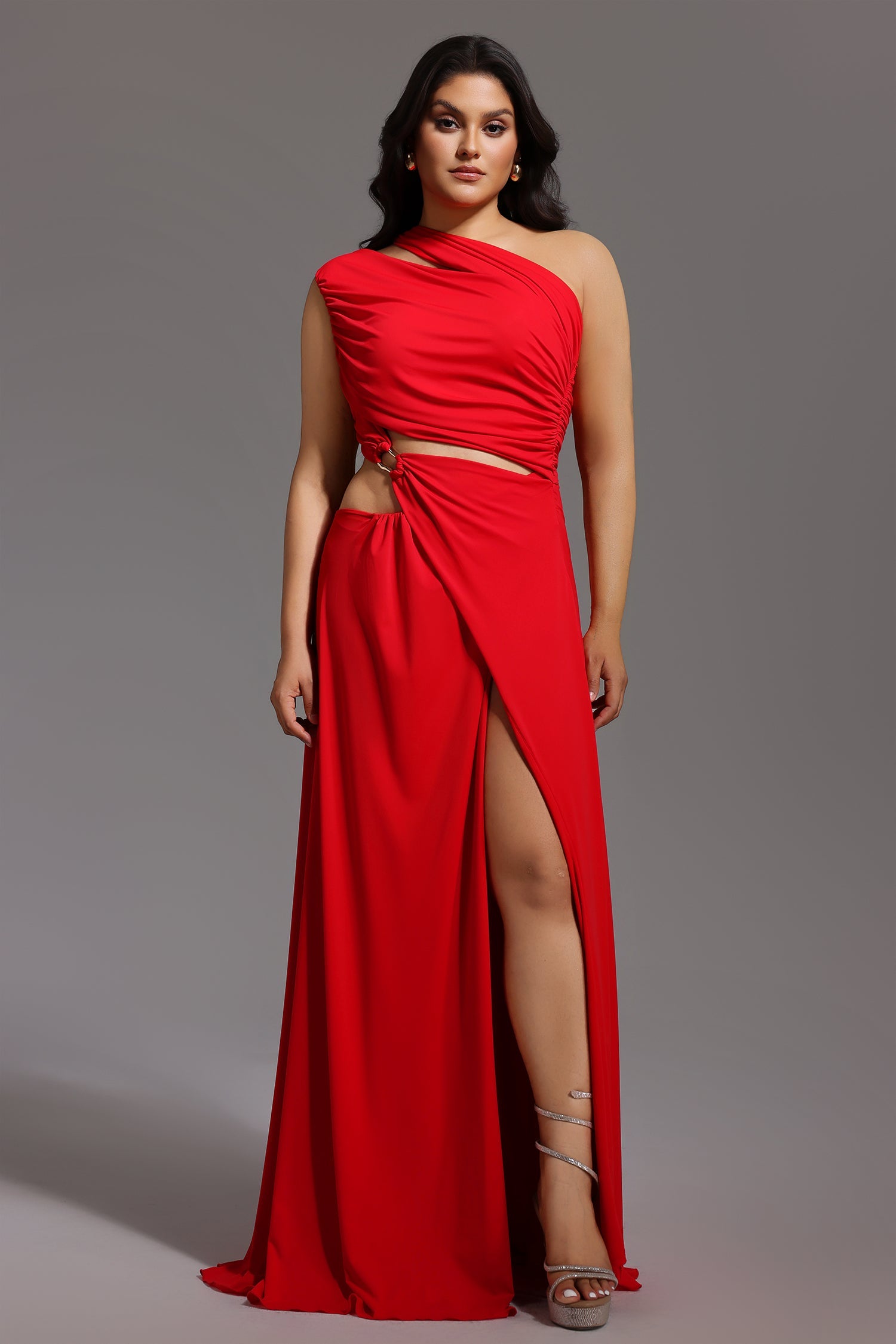 DALIA - Maxi-jurk met hoge split en open details