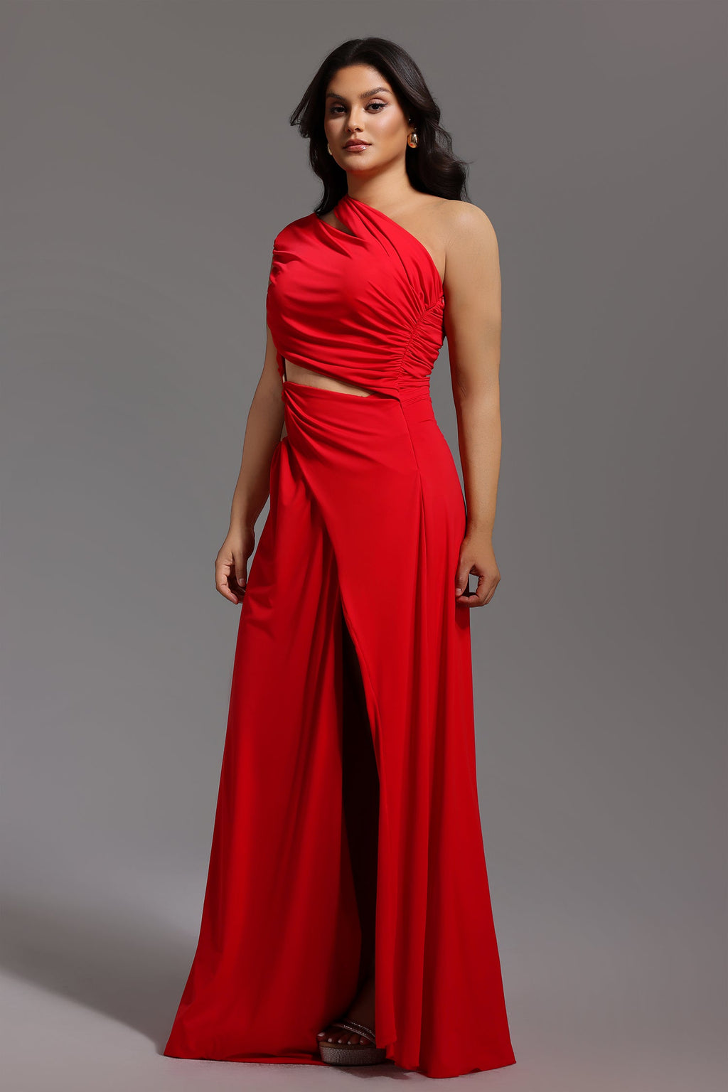 DALIA - Maxi-jurk met hoge split en open details