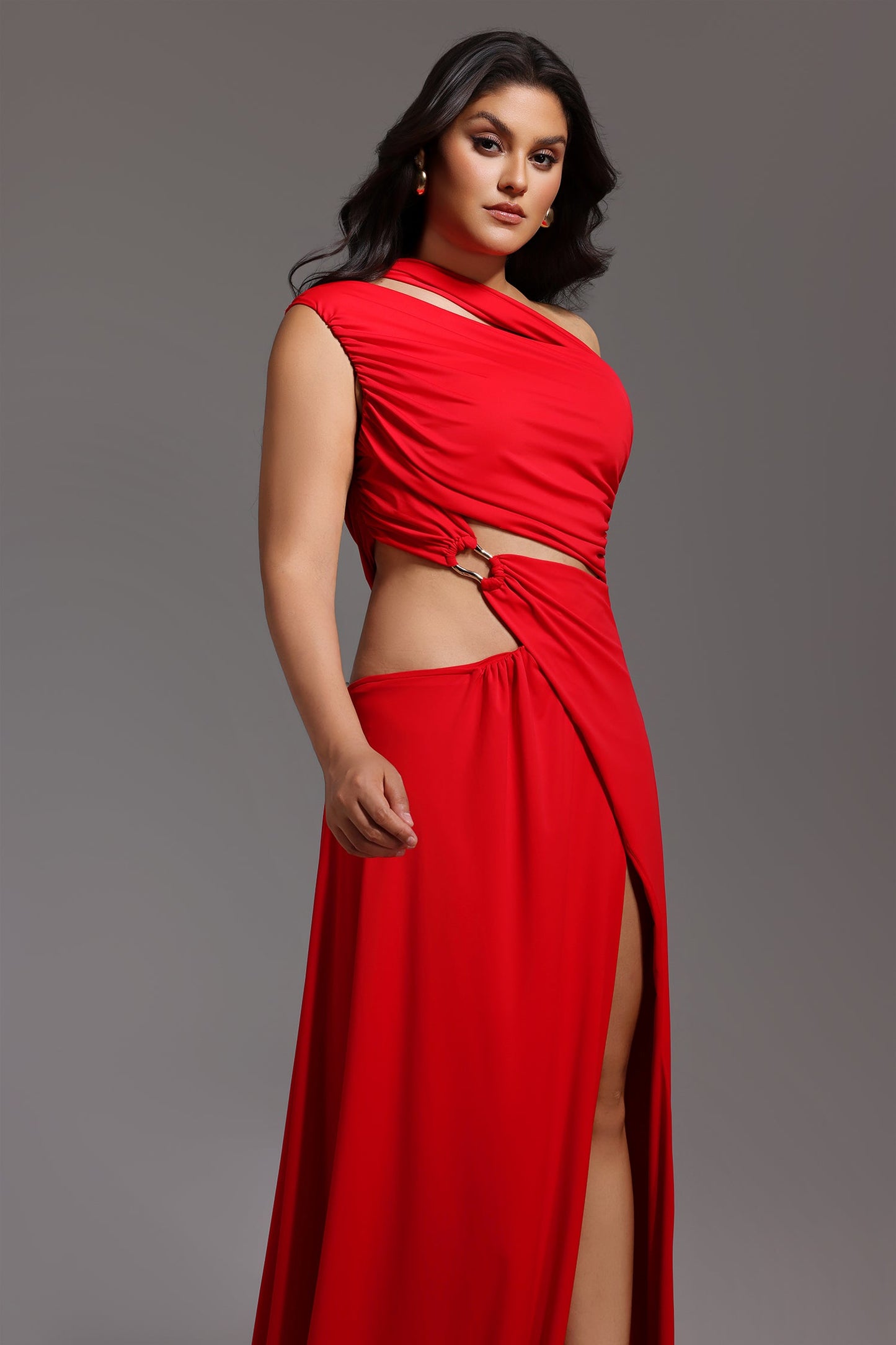 DALIA - High Split Hollowed-out Maxi Dress