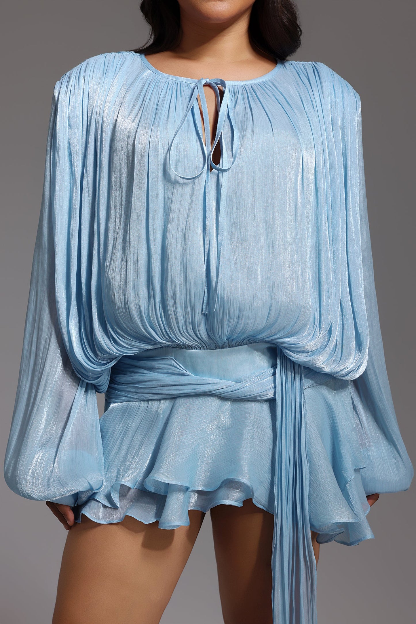 DALIA -  Flounce Mini Dress Curve