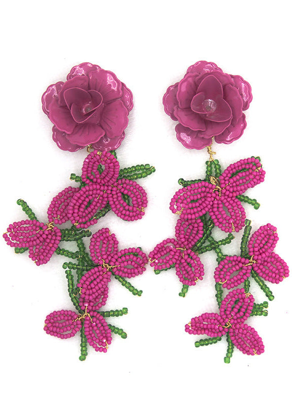 DALIA - Rose Flower Earrings