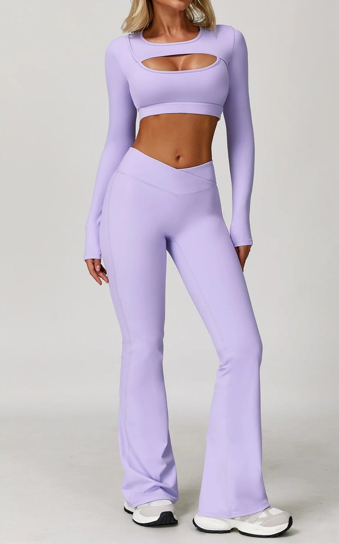 DALIA - Cut Out Long Sleeve Flair Set