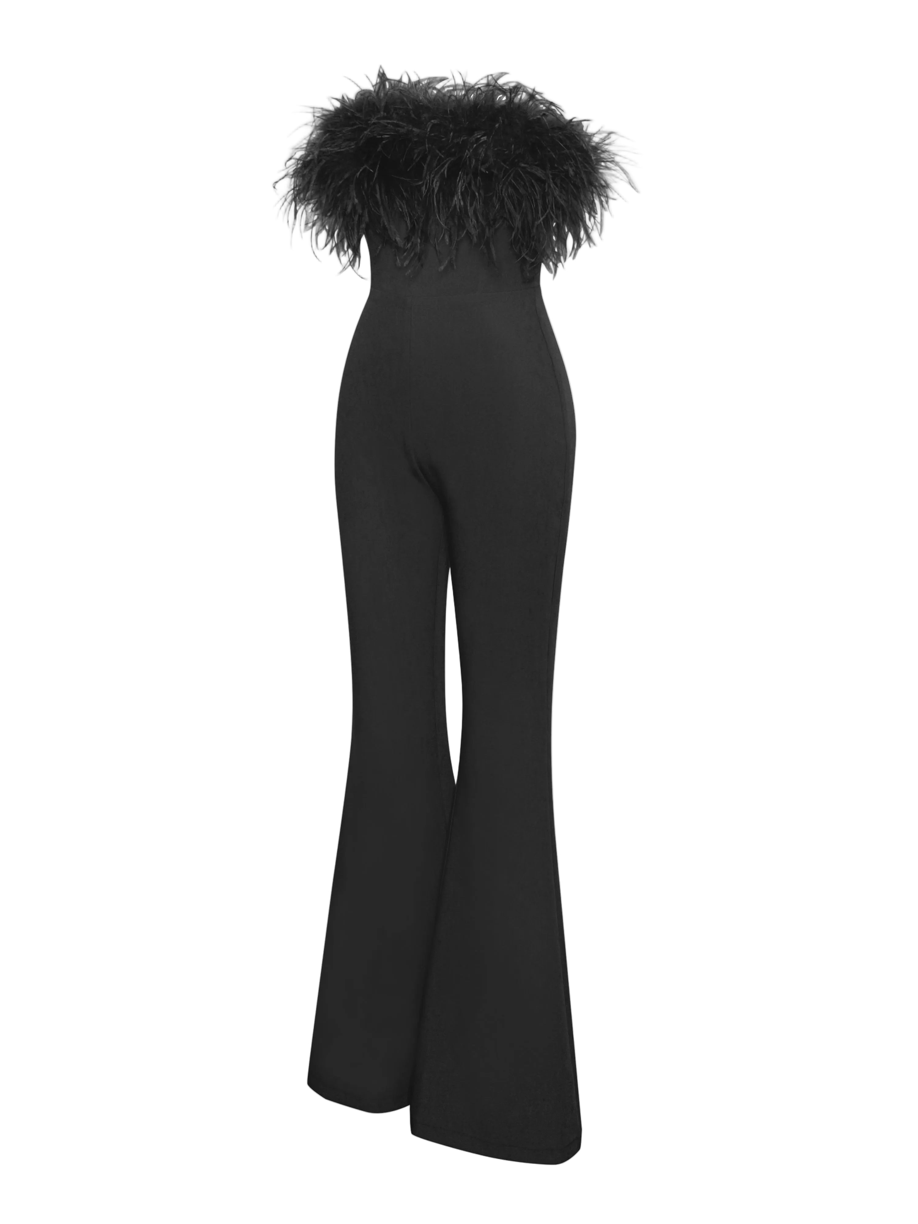 DALIA - Bandeau Feather Bandage Jumpsuit