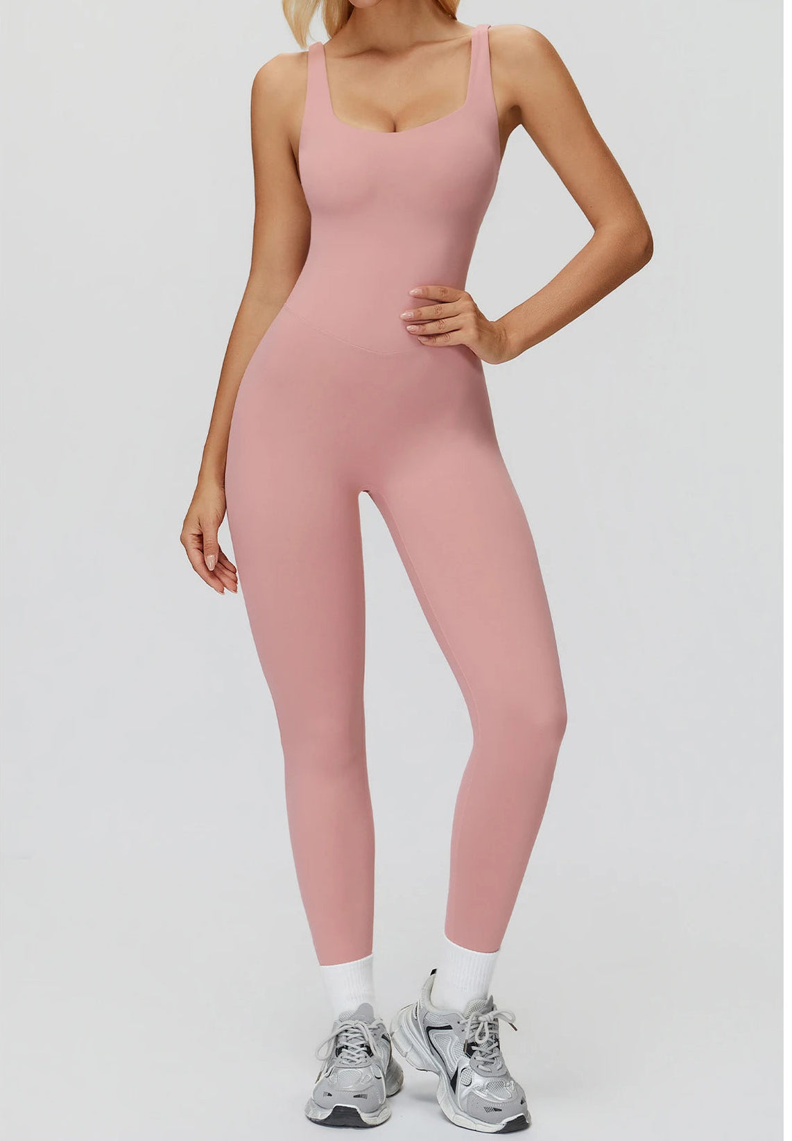 DALIA - Push-up yoga jumpsuit lang
