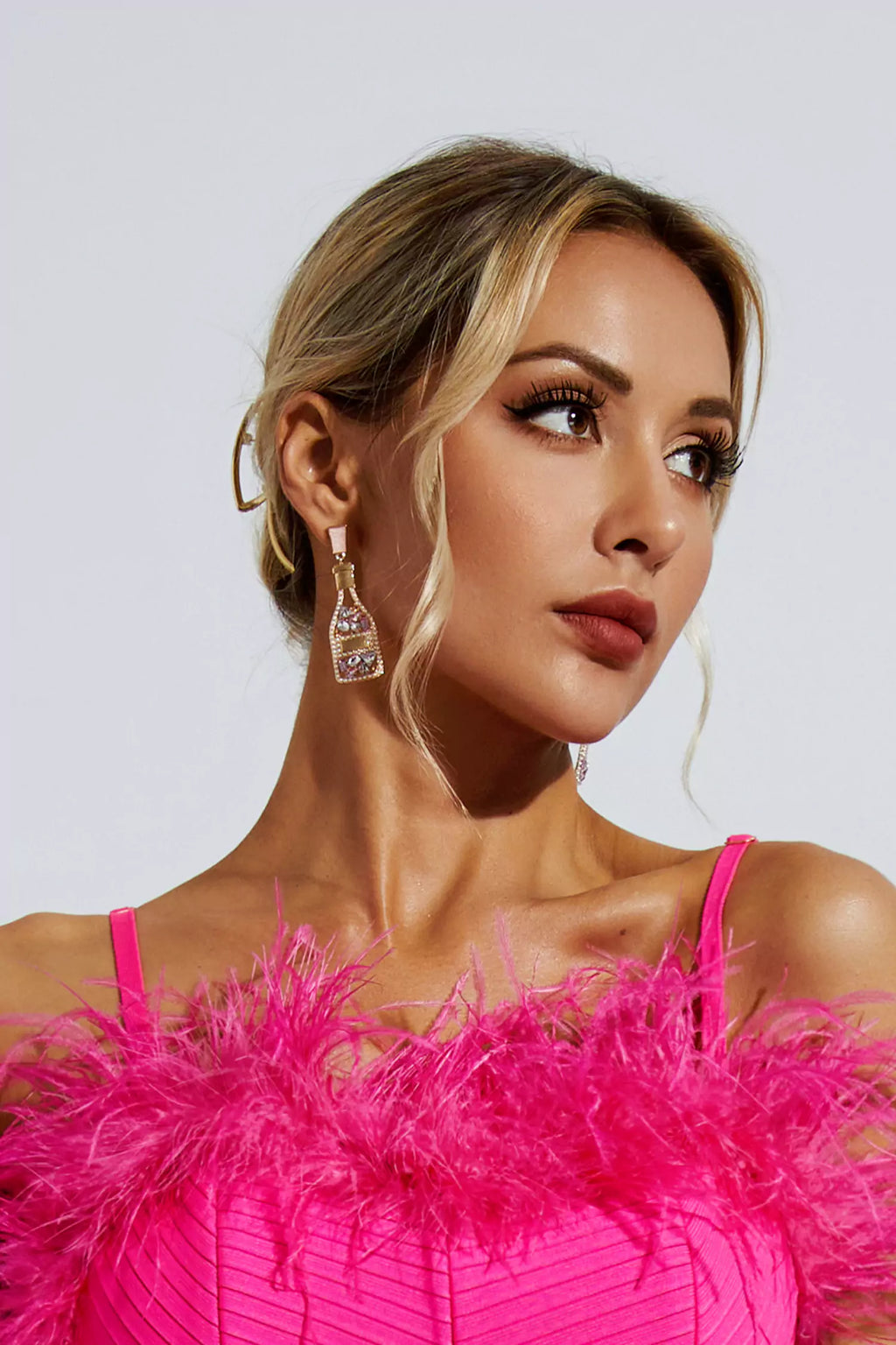 DALIA - Majken Diamante Bottle Earrings