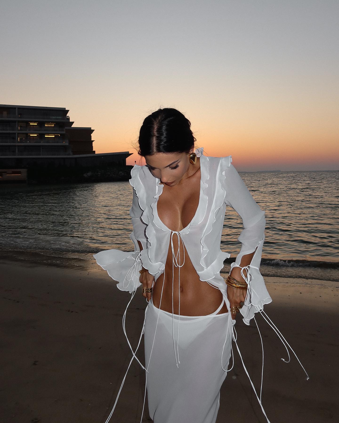 DALIA - Beach Two-Piece Set - White
