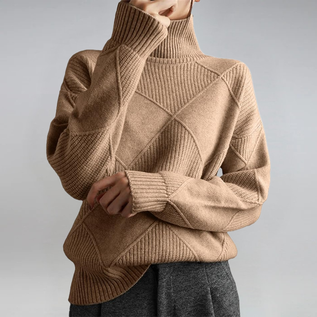 DALIA - Luxe Cashmere Turtleneck Sweater
