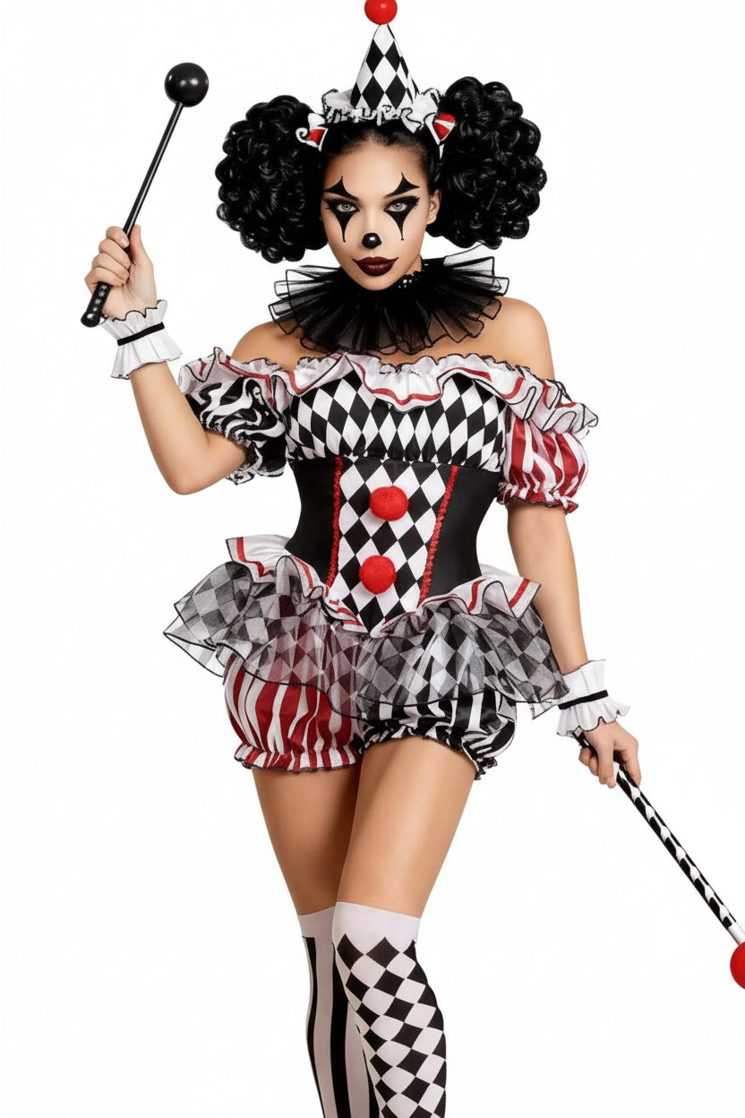 DALIA – Harlequin Clown Costume