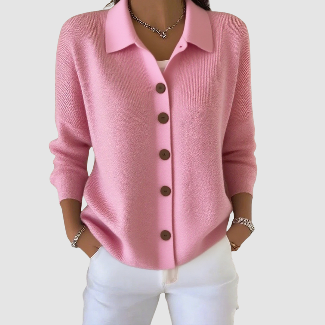 DALIA - Button-Up Knit Cardigan
