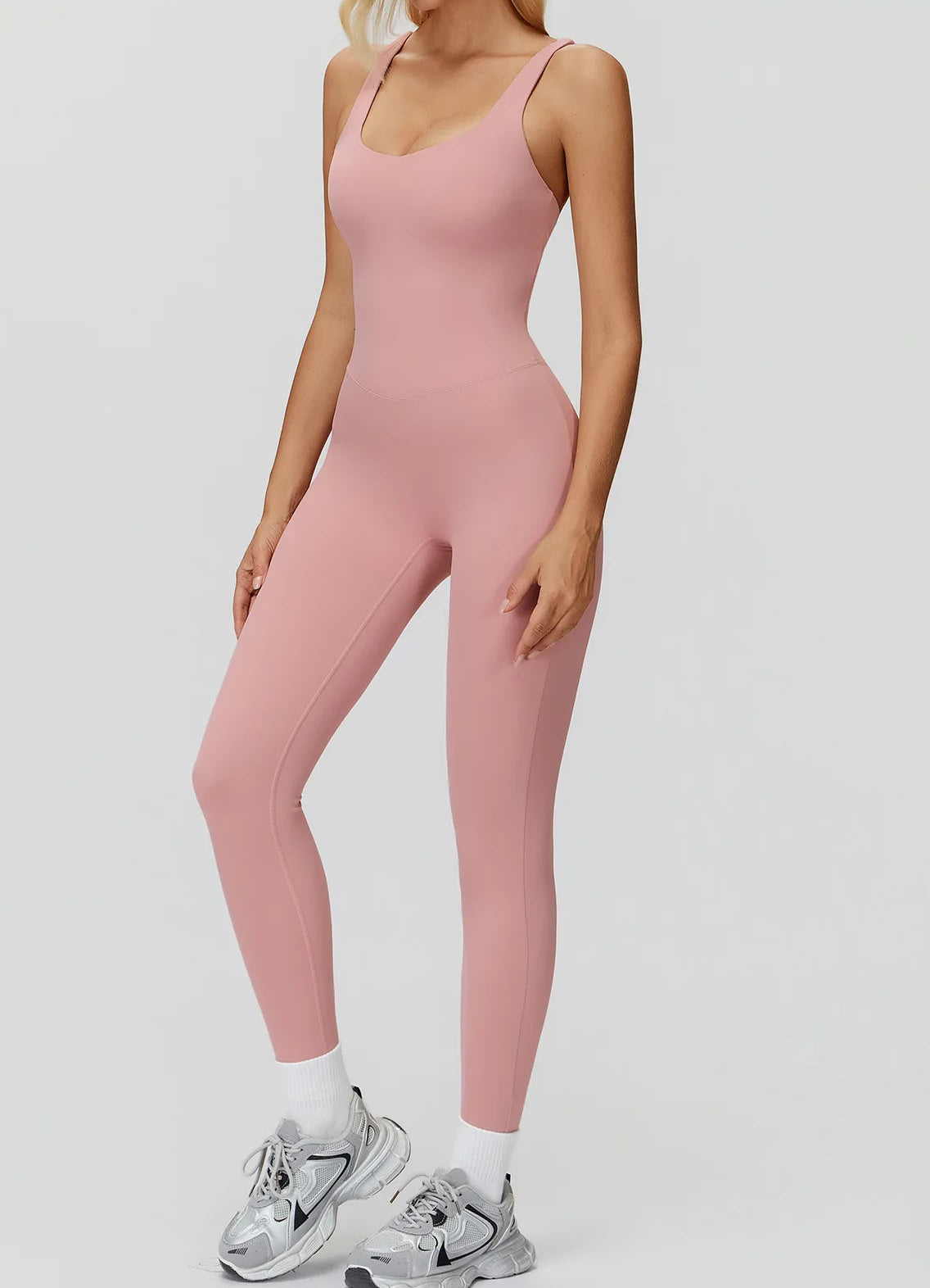 DALIA - Push-up yoga jumpsuit lang