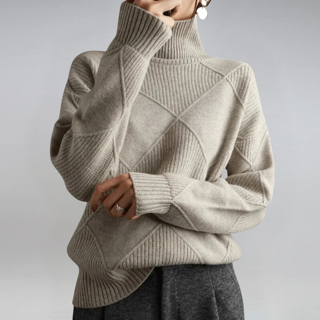 DALIA - Luxe Cashmere Turtleneck Sweater