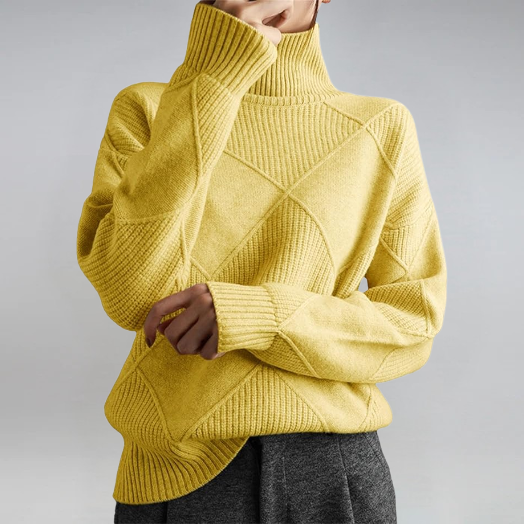DALIA - Luxe Cashmere Turtleneck Sweater