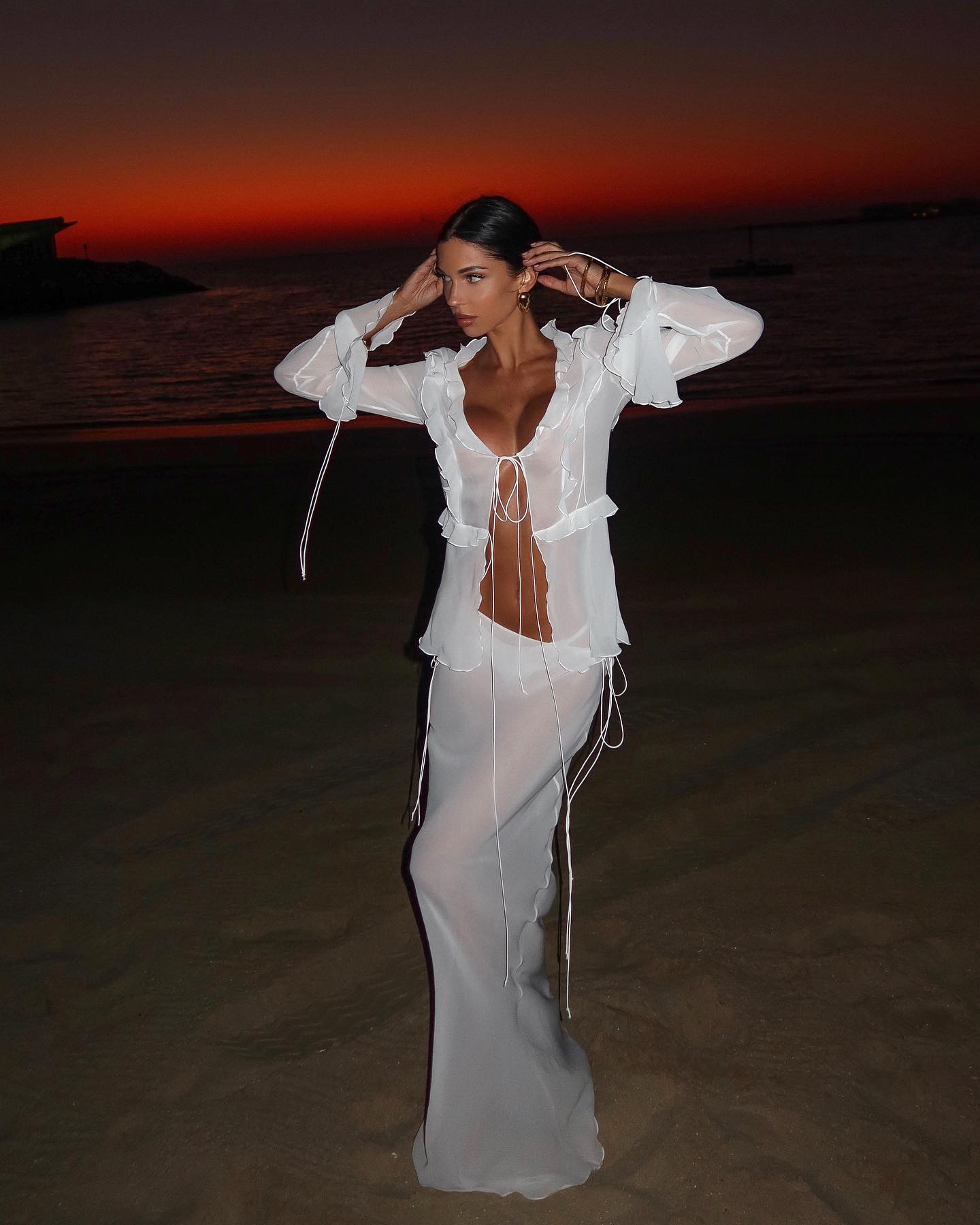 DALIA - Beach Two-Piece Set - White