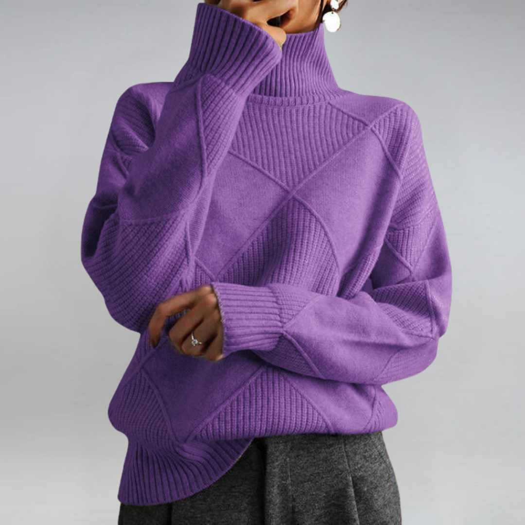 DALIA - Luxe Cashmere Turtleneck Sweater