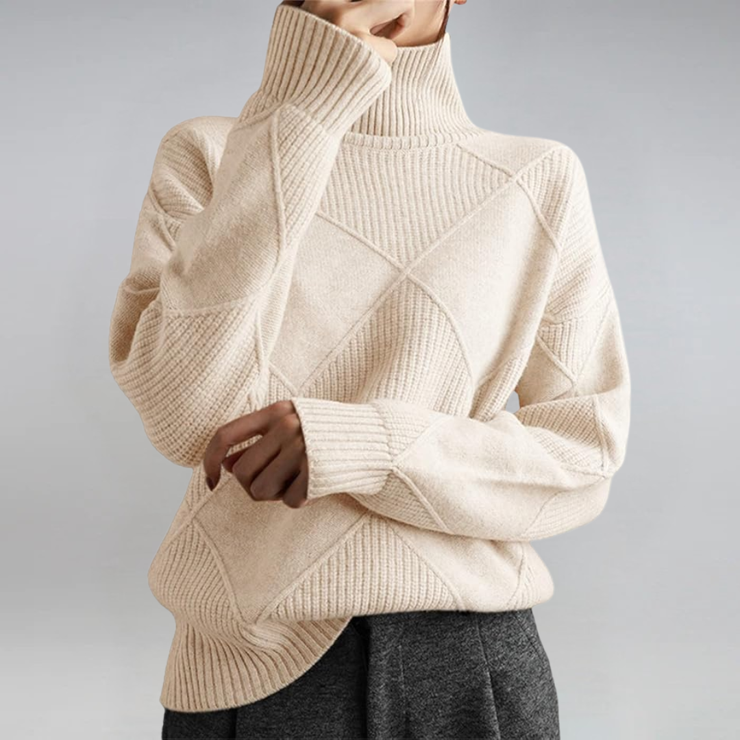 DALIA - Luxe Cashmere Turtleneck Sweater