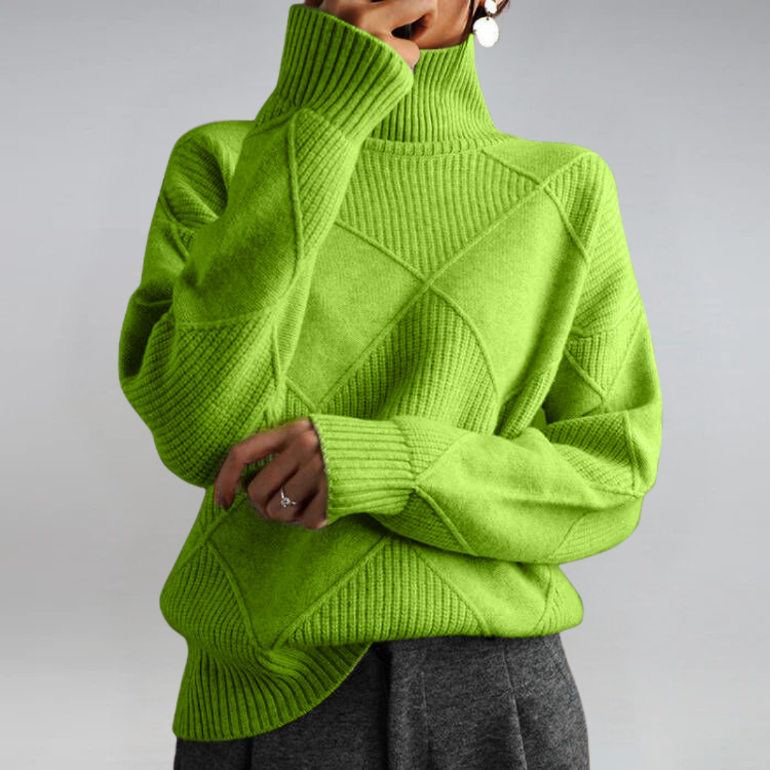 DALIA - Luxe Cashmere Turtleneck Sweater