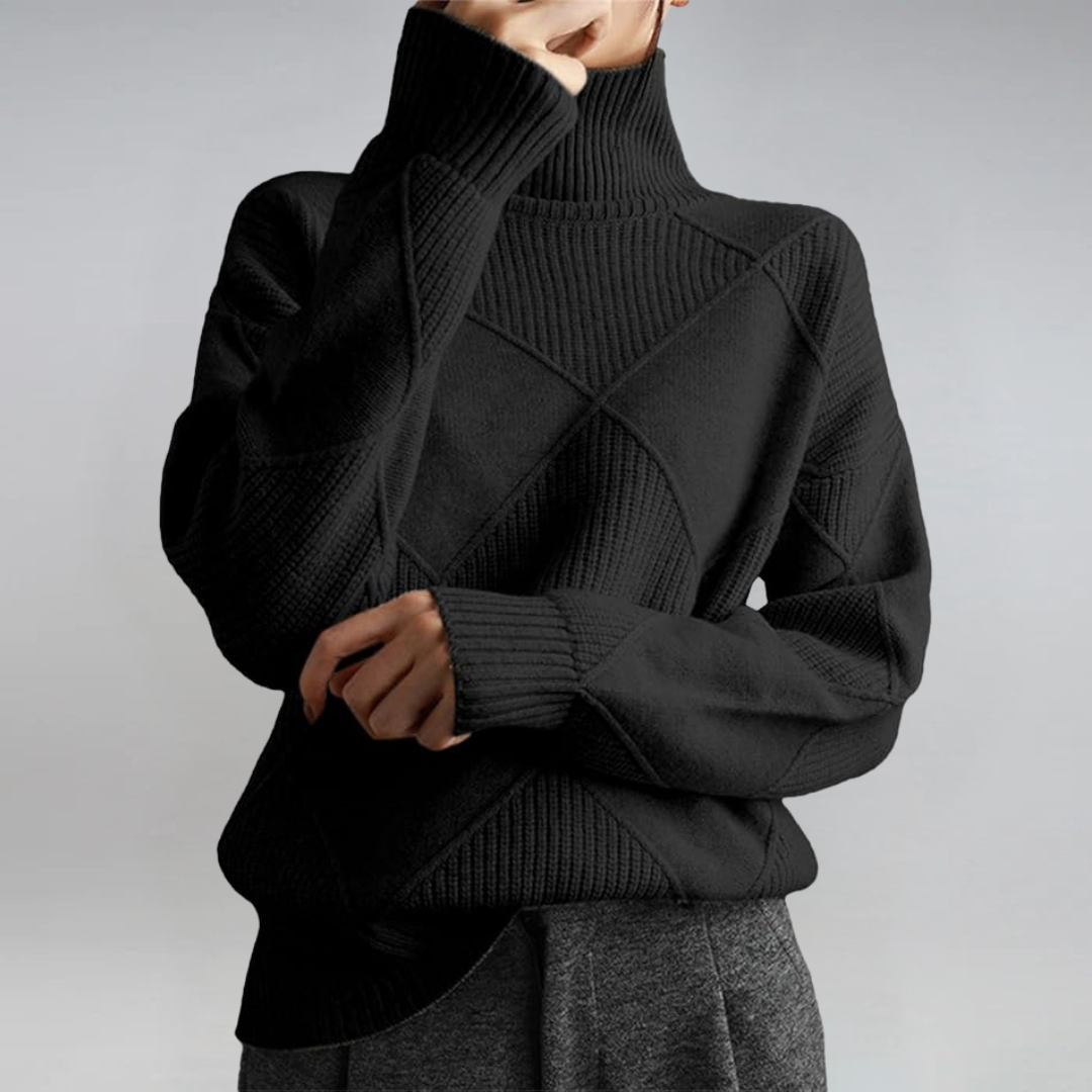 DALIA - Luxe Cashmere Turtleneck Sweater