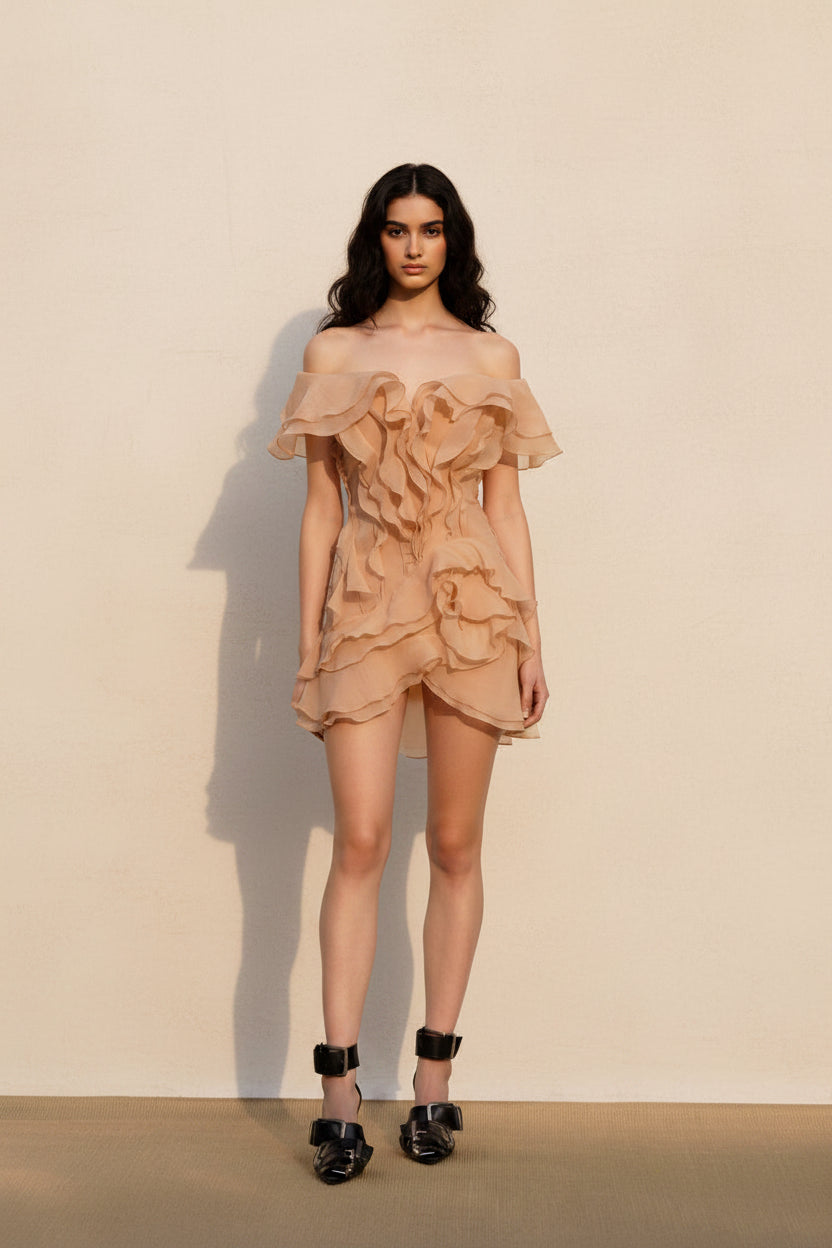 DALIA - Blush Summer Dress - Orange