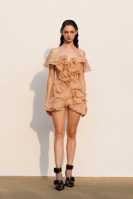 DALIA - Blush Summer Dress - Orange
