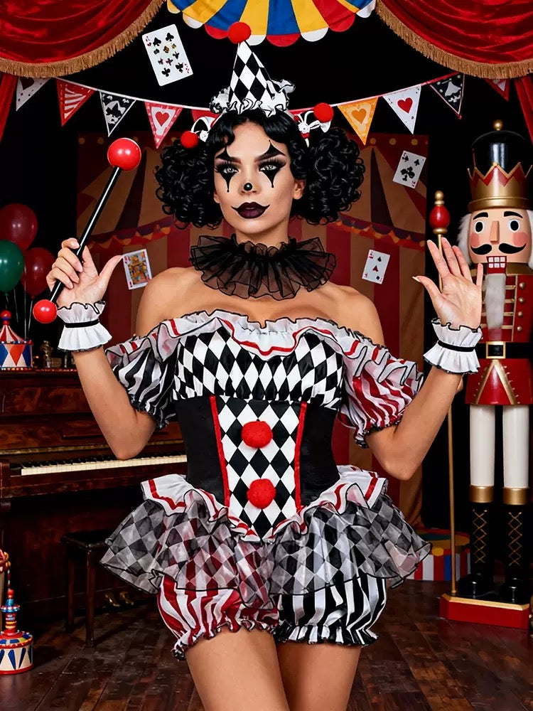 DALIA – Harlequin Clown Costume