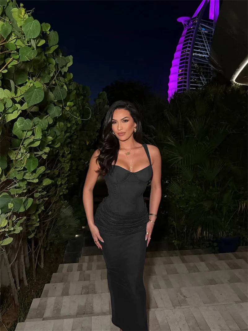 DALIA - Valentine Bodycon Dress - Black