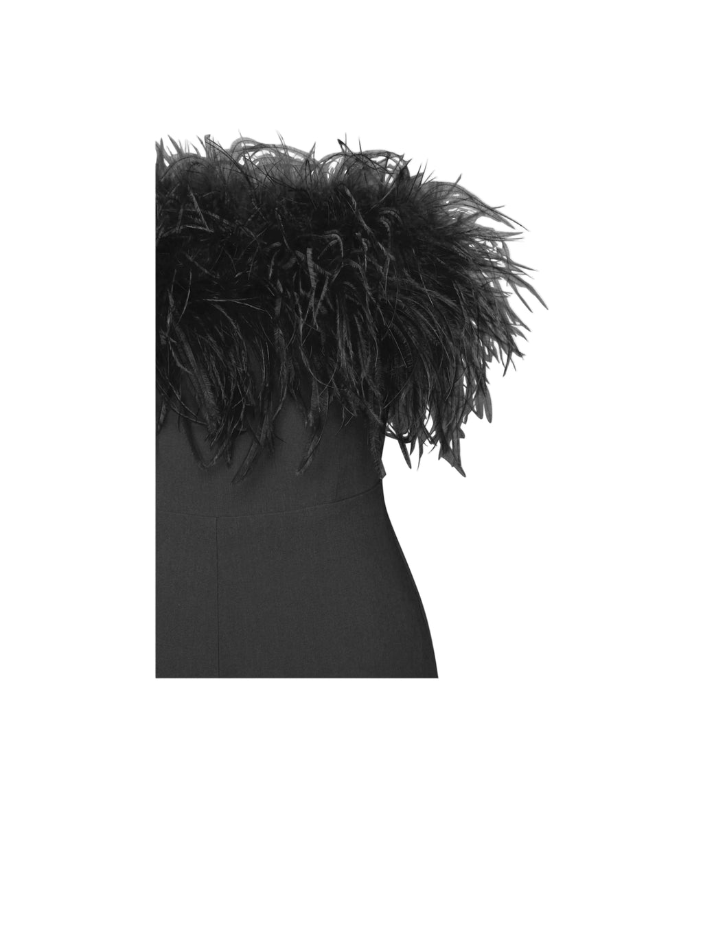 DALIA - Bandeau Feather Bandage Jumpsuit