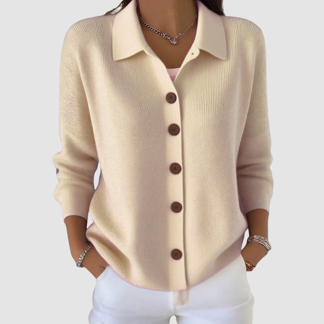 DALIA - Button-Up Knit Cardigan