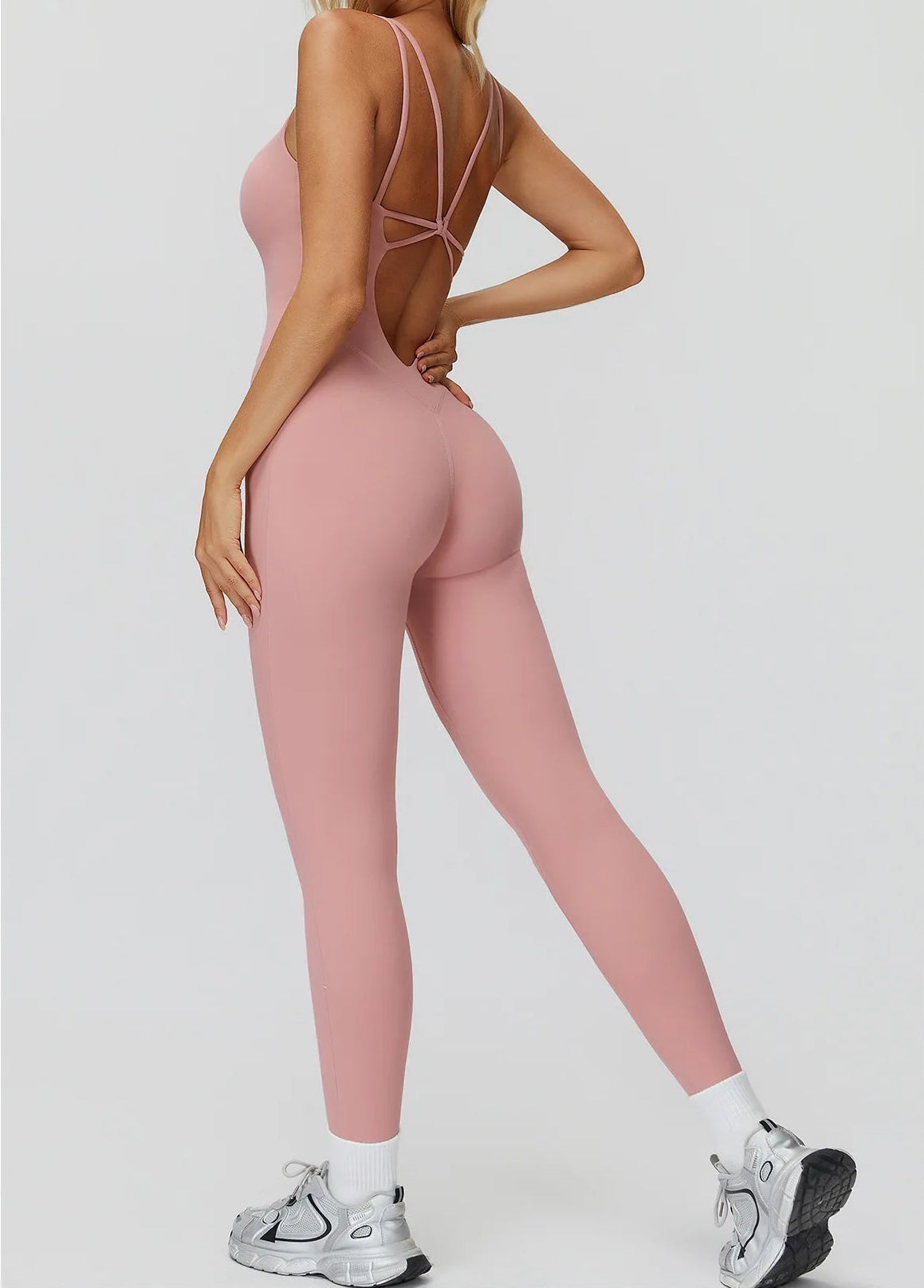 DALIA - Push-up yoga jumpsuit lang