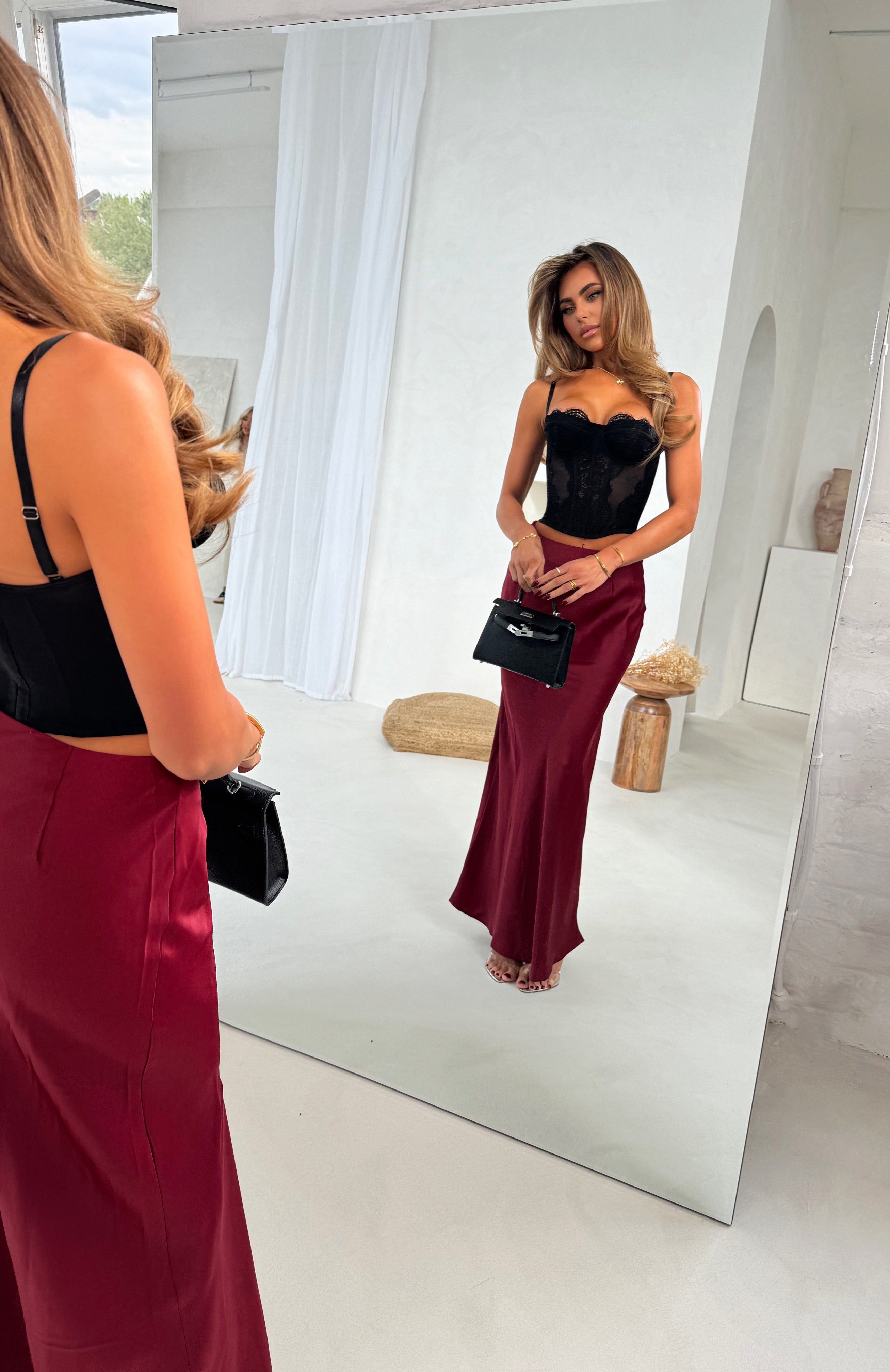 DALIA - Corset Top Black