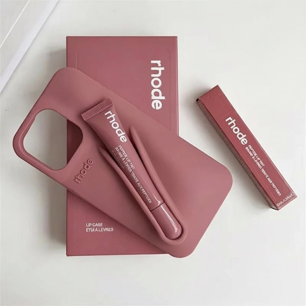 Rhode Phone Case Toast + Lip Gloss