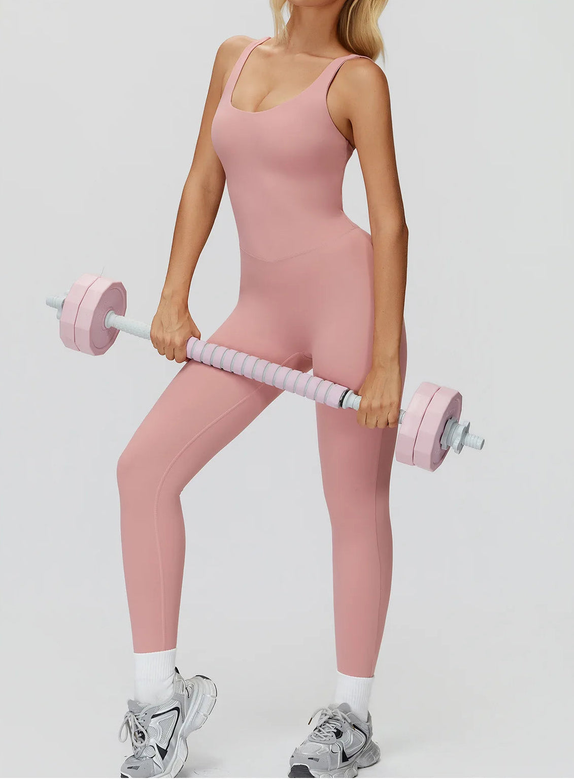 DALIA - Push-up yoga jumpsuit lang