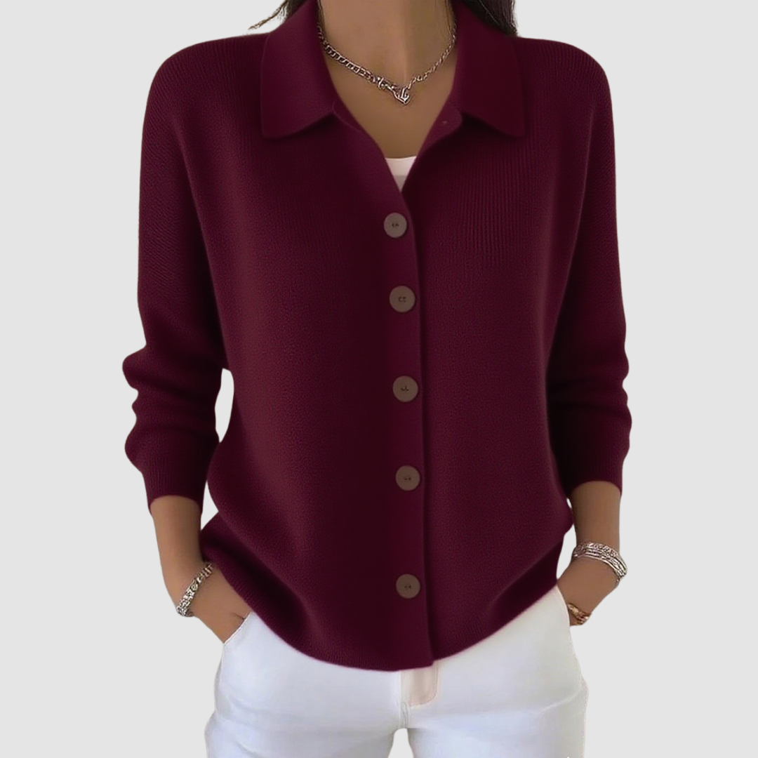 DALIA - Button-Up Knit Cardigan