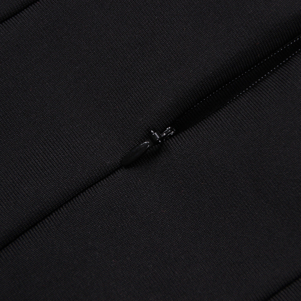 DALIA - Feather-Trim Blazer Dress