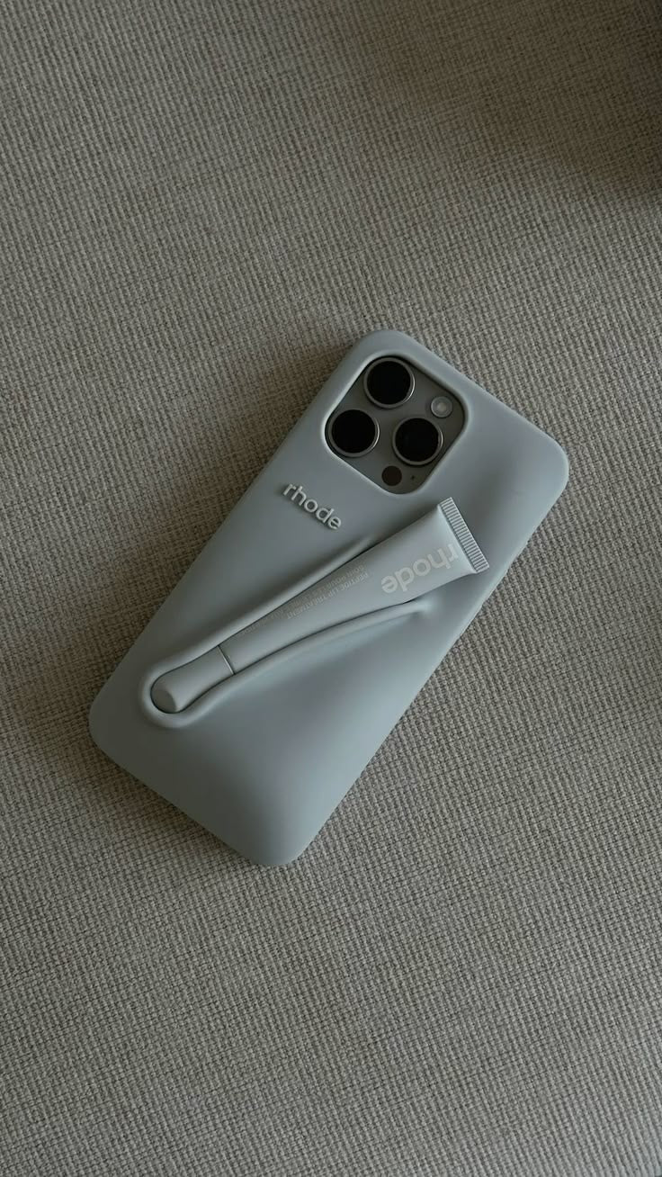 Rhode Phone Case Gray + Lip Gloss