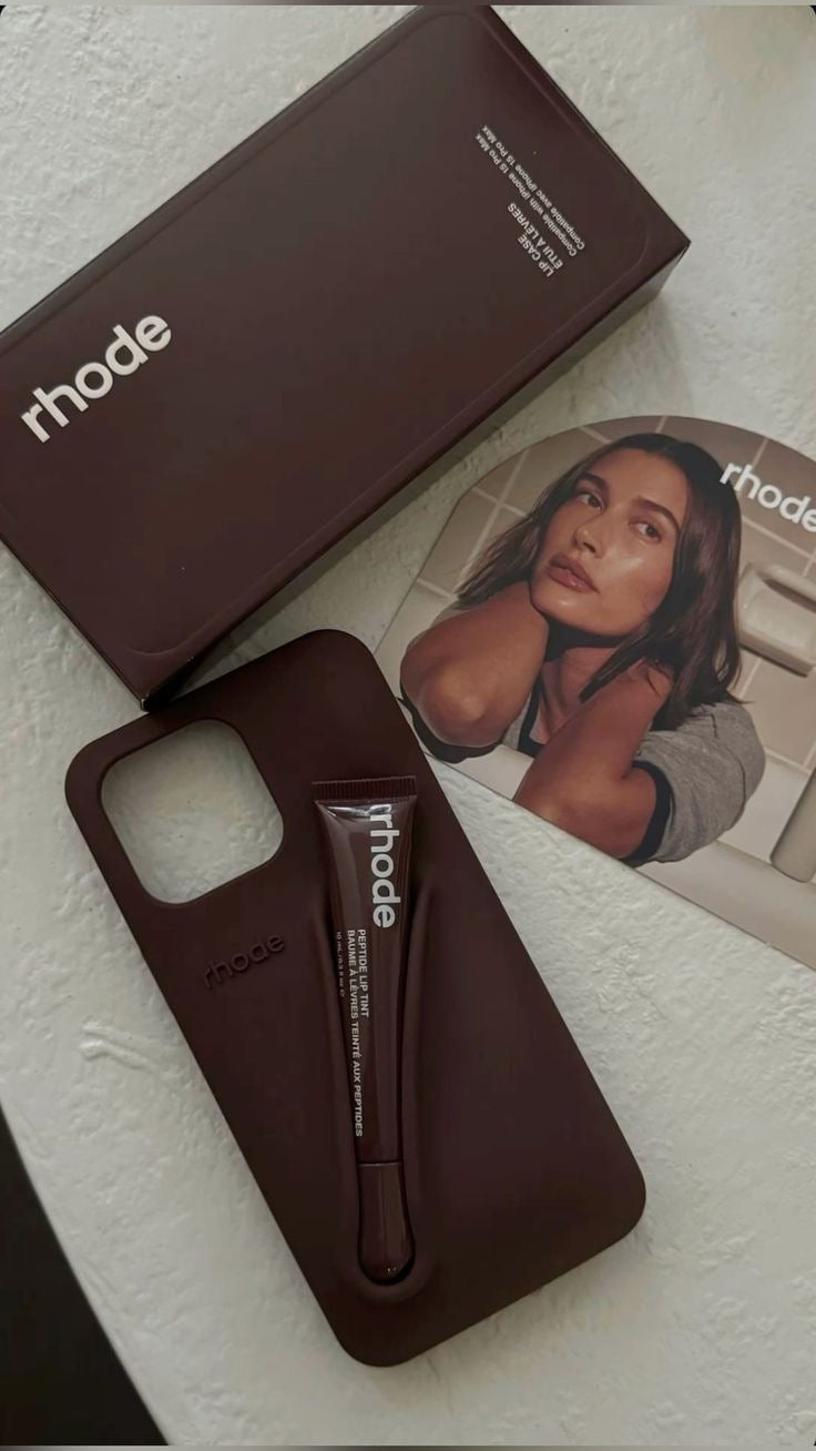 Rhode Phone Case Espresso + Lip Gloss