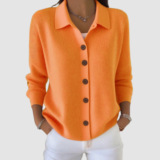 DALIA - Button-Up Knit Cardigan
