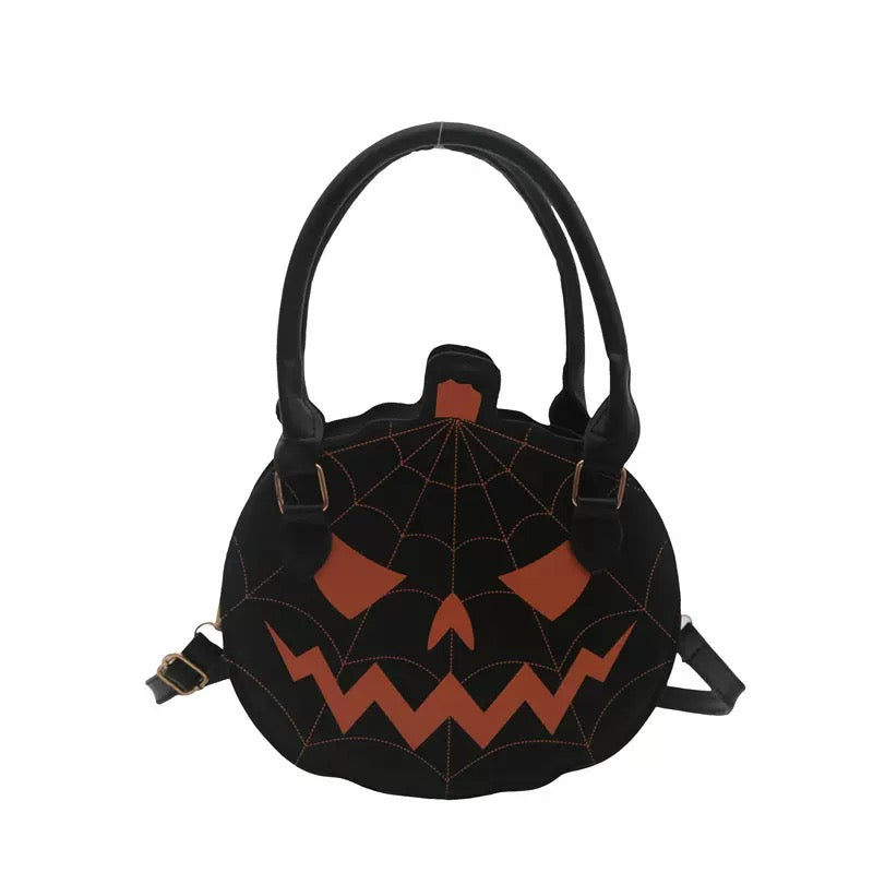 DALIA – Pumpkin Halloween Bag - Black & Orange