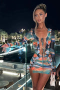 DALIA - Dreamy Mini Dress - Blue