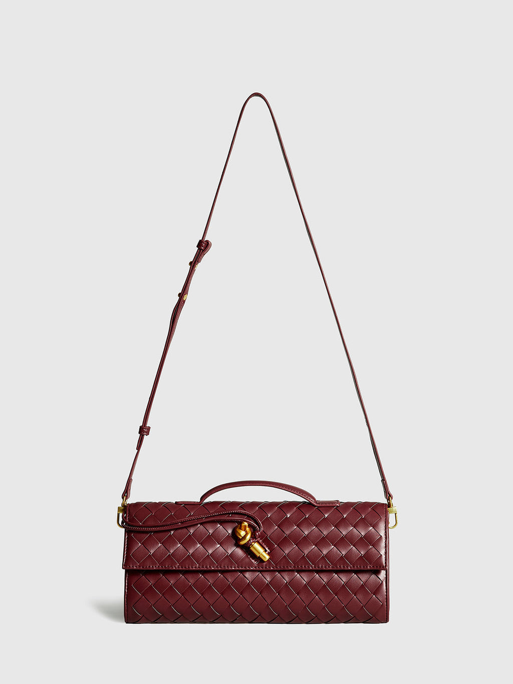 DALIA - Woven Flap Clutch