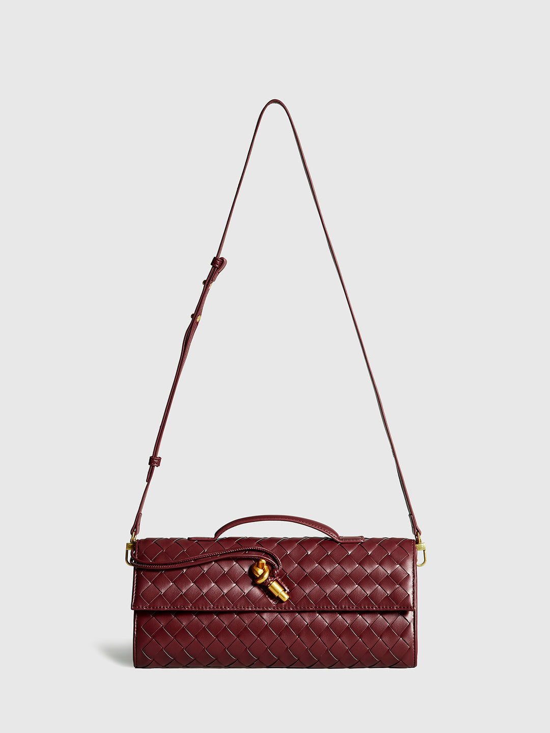 DALIA - Woven Flap Clutch